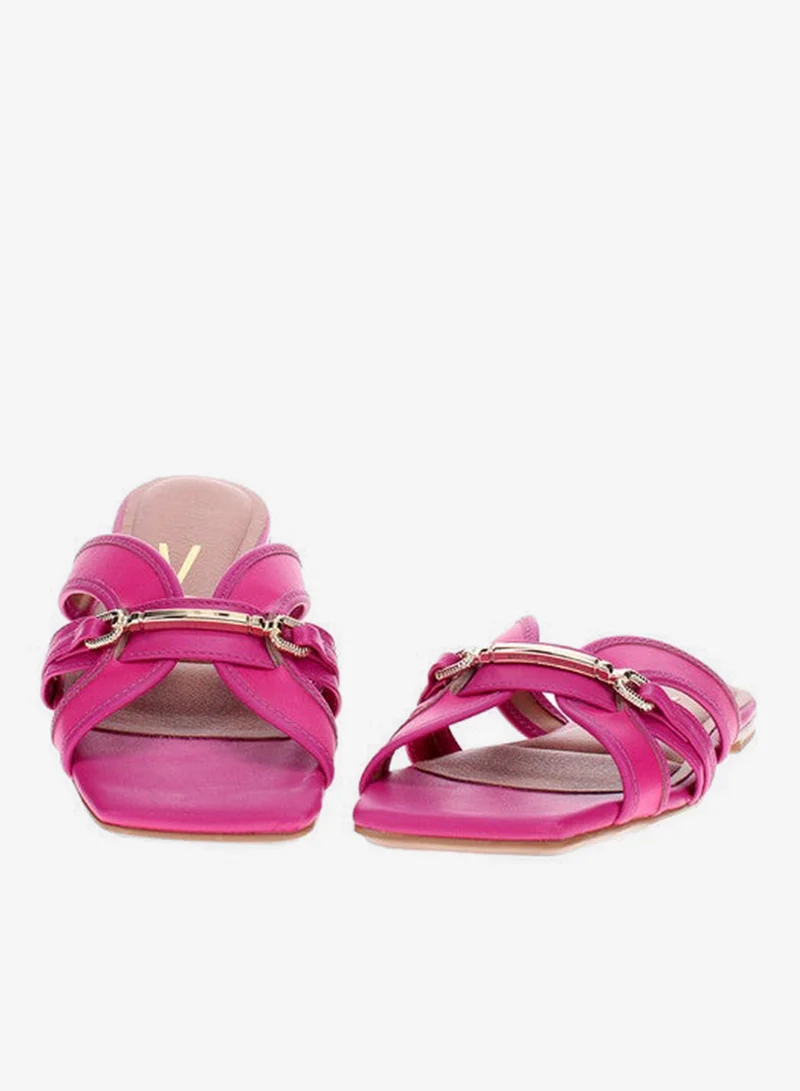 VIZZANO Pink Flat Sandals for Women – Stylish Ladies Flat Sandals & Comfortable Flat Slippers for Women | Best Price UAE