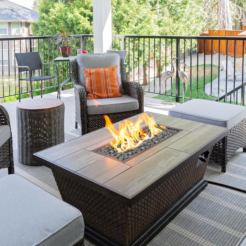 Skyflame Black Natural Tumbled Stones Round Lava Rock Pebbles for Indoor Outdoor Gas Fire Pit | Fireplaces | Garden Landscaping Decoration | Cultivation of Potted Plants | 10 Pounds | 1/2-1 Inch Size - Image 5