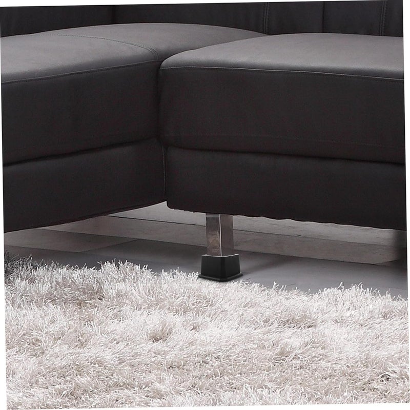 Generic 4pcs Adjustable Bed Risers Stackable Furniture Lifts for Sofa Table and Chair Heavy-Duty Rubber Non-Slip Pads for Stability and Floor Protection - Image 5
