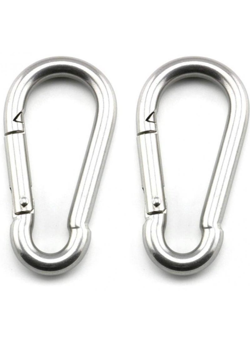 اليسا طقم تعليق أرجوحة شديد التحمل - خطافات تثبيت من الفولاذ المقاوم للصدأ للسقف والجدار مع ألواح عيون مبطنة لكراسي الأرجوحة وأشرعة التظليل - للاستخدام الداخلي والخارجي - Image 5