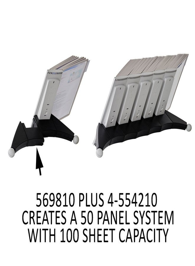 Durable Extension Set for SHERPA Design Reference System with 10 Double-Sided Panels - Letter-Size 8.5" x 11" Inches - Gray Desk Reference Organizer - Image 5