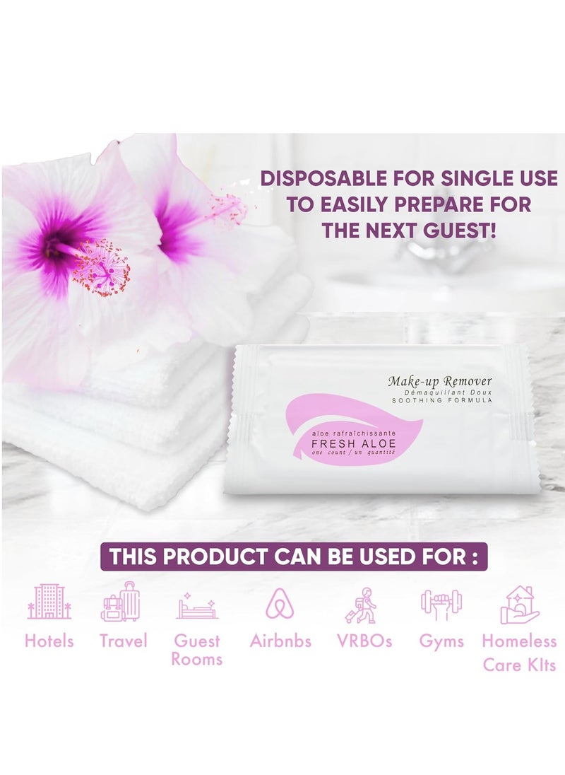 Diversified Hospitality - Fresh Aloe Makeup Remover Wipe for Hotel, AirBnB, VRBO, Vacation Rental (Case of 50) - Image 1