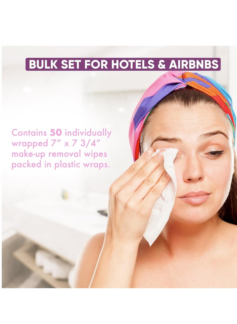Diversified Hospitality - Fresh Aloe Makeup Remover Wipe for Hotel, AirBnB, VRBO, Vacation Rental (Case of 50) - Image 1