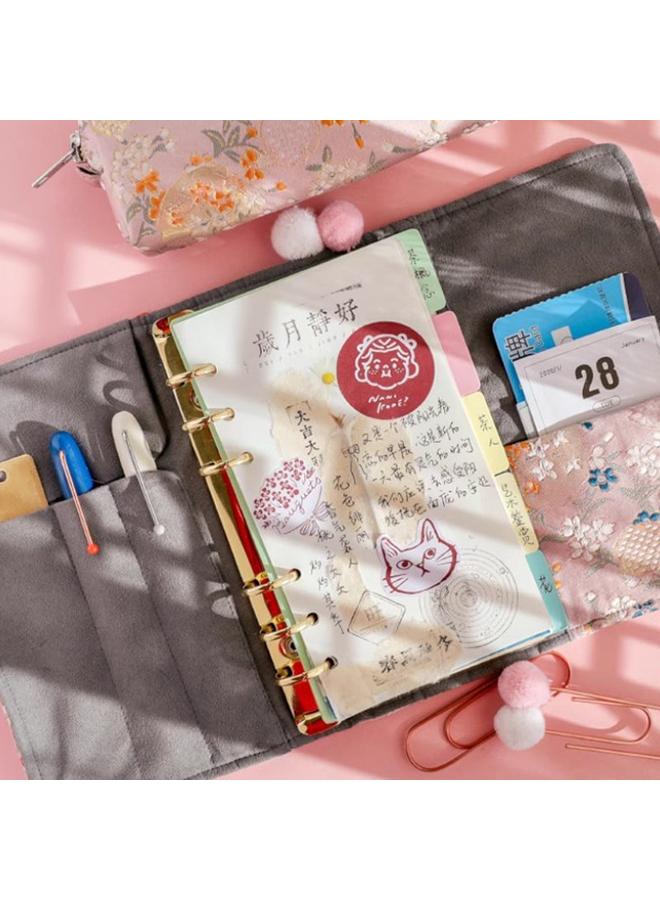 Bluejw Handmade Detachable Notebook Suit Journal Simple Japanese Style Internet Popular Antique Hand Account Book Loose-leaf Hand Account - Image 3