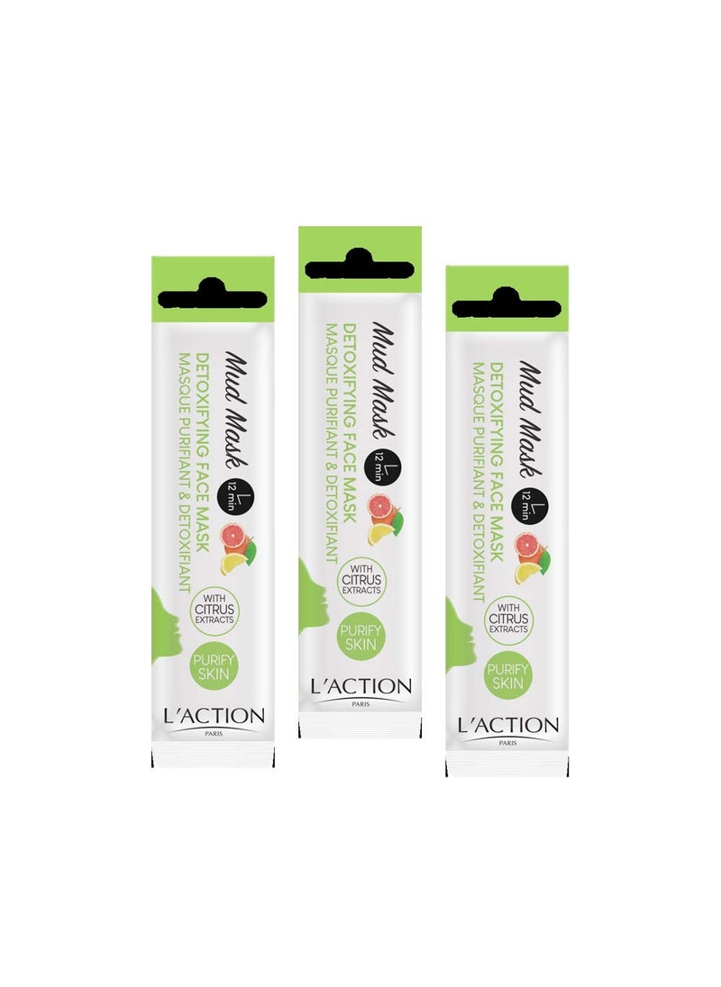 L'Action Paris - LAction Paris Detoxifying Face Mask  TRIO - Image 1