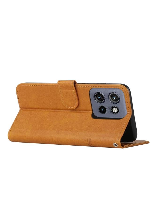 اس-توب جراب لهاتف موتورولا إيدج 50 نيو مصنوع من جلد العجل مع مشبك - Image 3