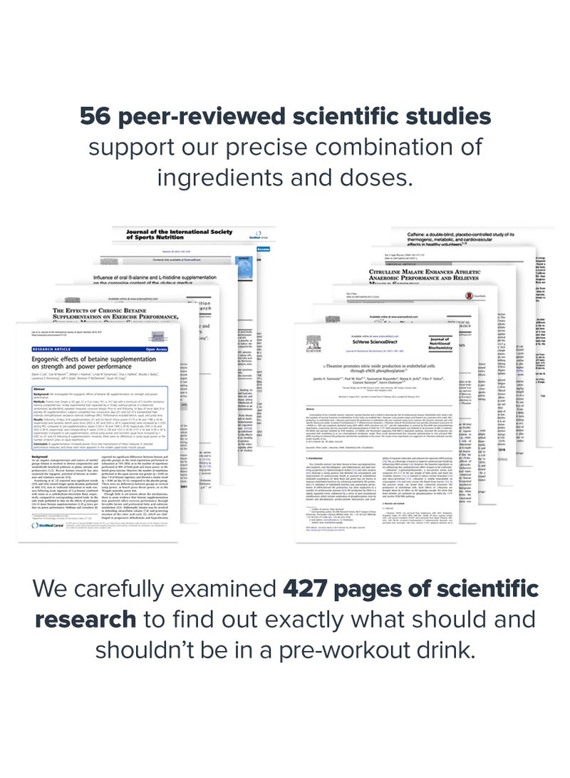 Legion Athletics Pulse Pre Workout Drink, Boosts Strength, Endurance & Focus, with 8g of Citrulline Malate, 3.6 g of Beta-Alanine, 20 Servings 464 g (1.02 Lbs) Blueberry Lemonade Flavor - Image 3