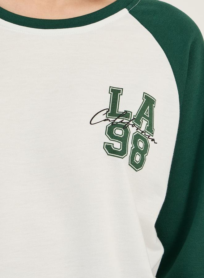 Styli LA98 Raglan Longline Sweatshirt & Leggings Set  - Image 3