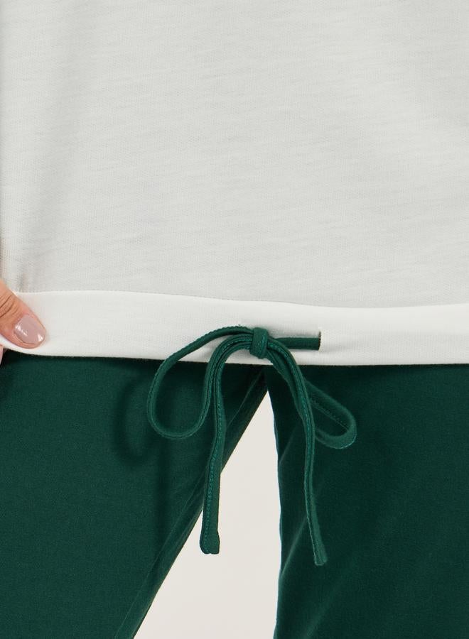 Styli LA98 Raglan Longline Sweatshirt & Leggings Set  - Image 4