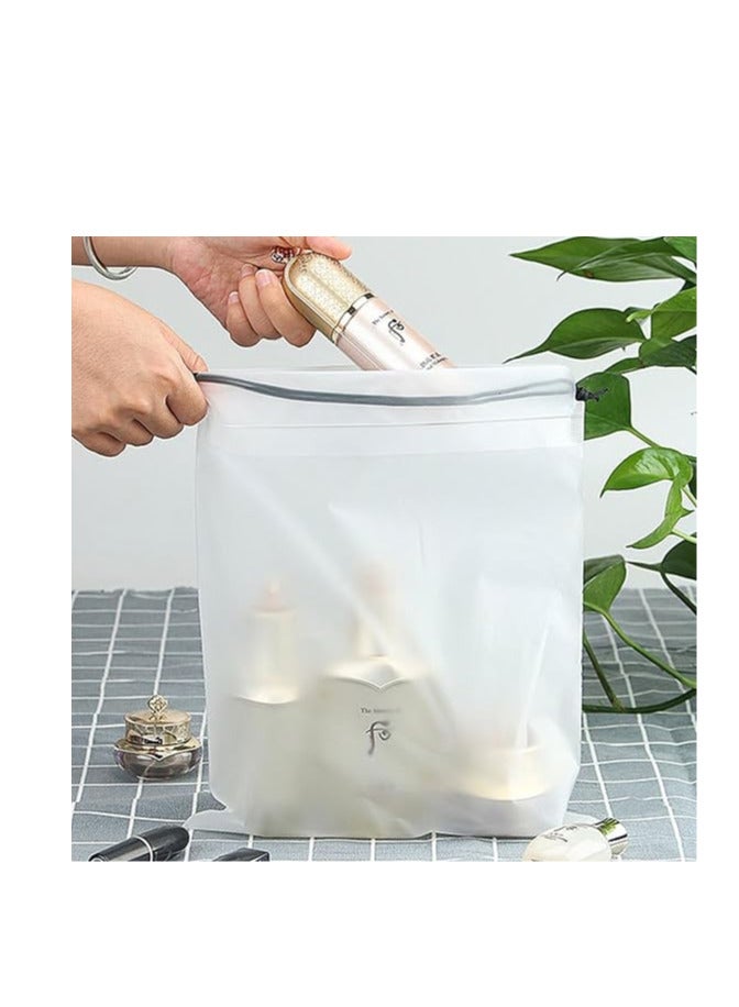 ECVV 12PCS Transparent Shoe Bags for Travel, Large Clear Drawstring Shoe Organizer Bags Shoe Packing Bags for Men and Women,(13.7 x 17.7 inches) - Image 5