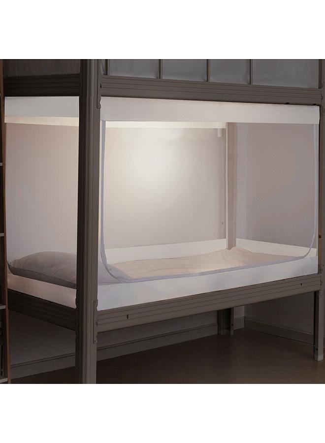 Bluejw Student Dormitory Shading Mosquito Net Wholesale Upper Bunk Lower Bunk Bedroom 0.8 M0.9 M Dustproof Mosquito Net Three-door Zipper - Image 4