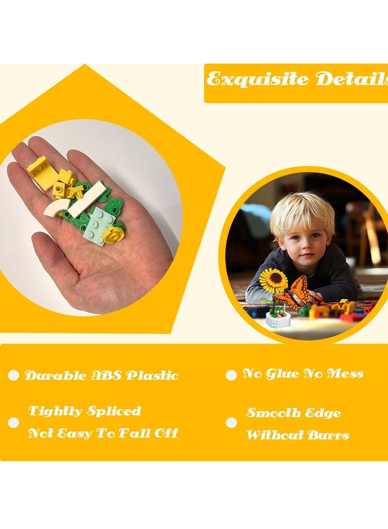 Educational Assembly Toys, Potted Plant Theme Building Block Toys, Creative Gift Desktop Ornaments Suitable For Children And Adults, Boys And Girls Over 3 Years Old (Cymbidium crystal flower pot 165 - Image 3