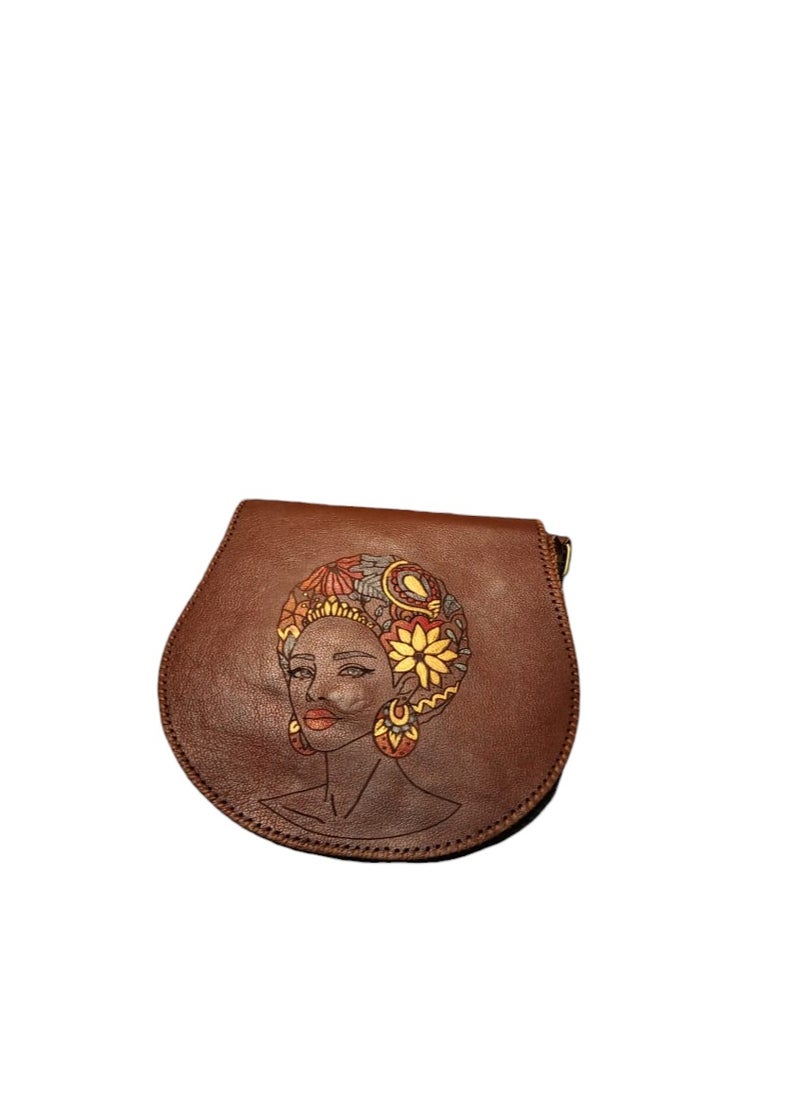 Sheer Fashionable Leather Crossbody Bag  - Image 1