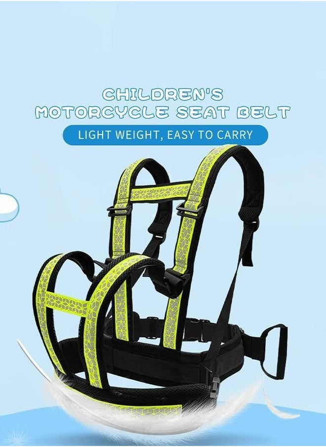 Generic - Children's Motorcycle Harness Seat Belt Adjustable Non-slip Protection Motorcycle's Strap and Passenger Safety Belts for Children, Boys & Girls - Image 1