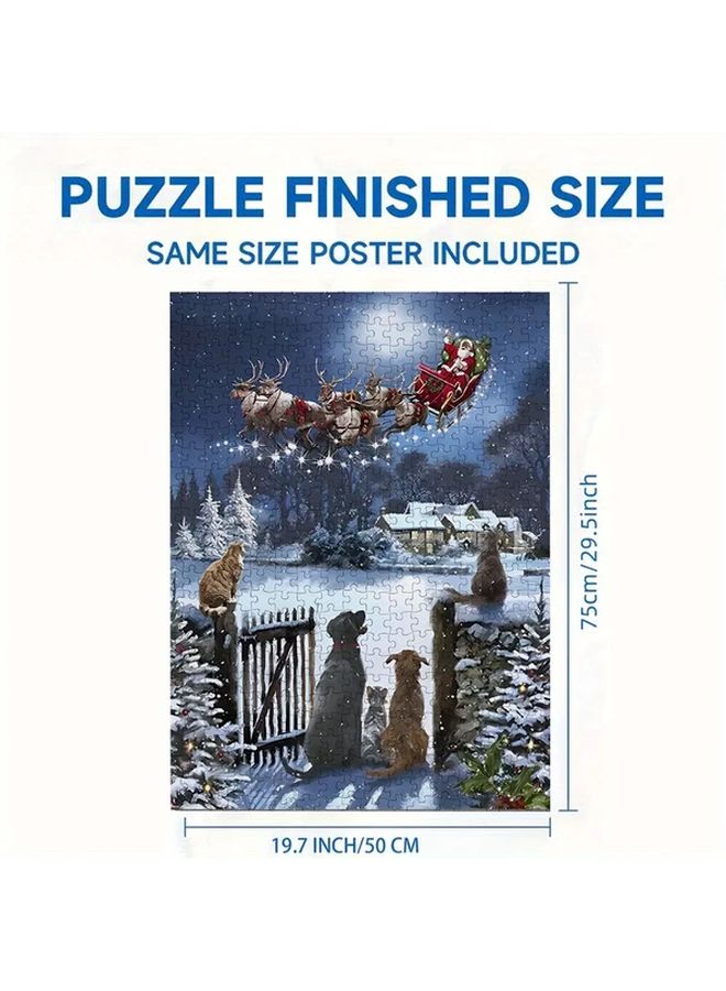 1000 قطعة لغز الكريسماس للكبار هدية عيد مميزة - Image 4