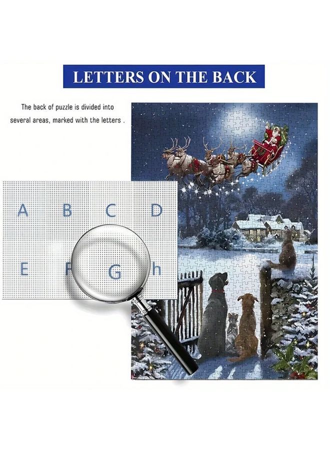 1000 قطعة لغز الكريسماس للكبار هدية عيد مميزة - Image 5