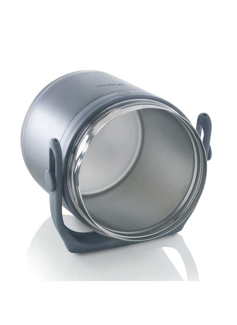 BOROSIL Borosil HotNFresh Stainless Steel Insulated Lunch Box13L Grey  - Image 4