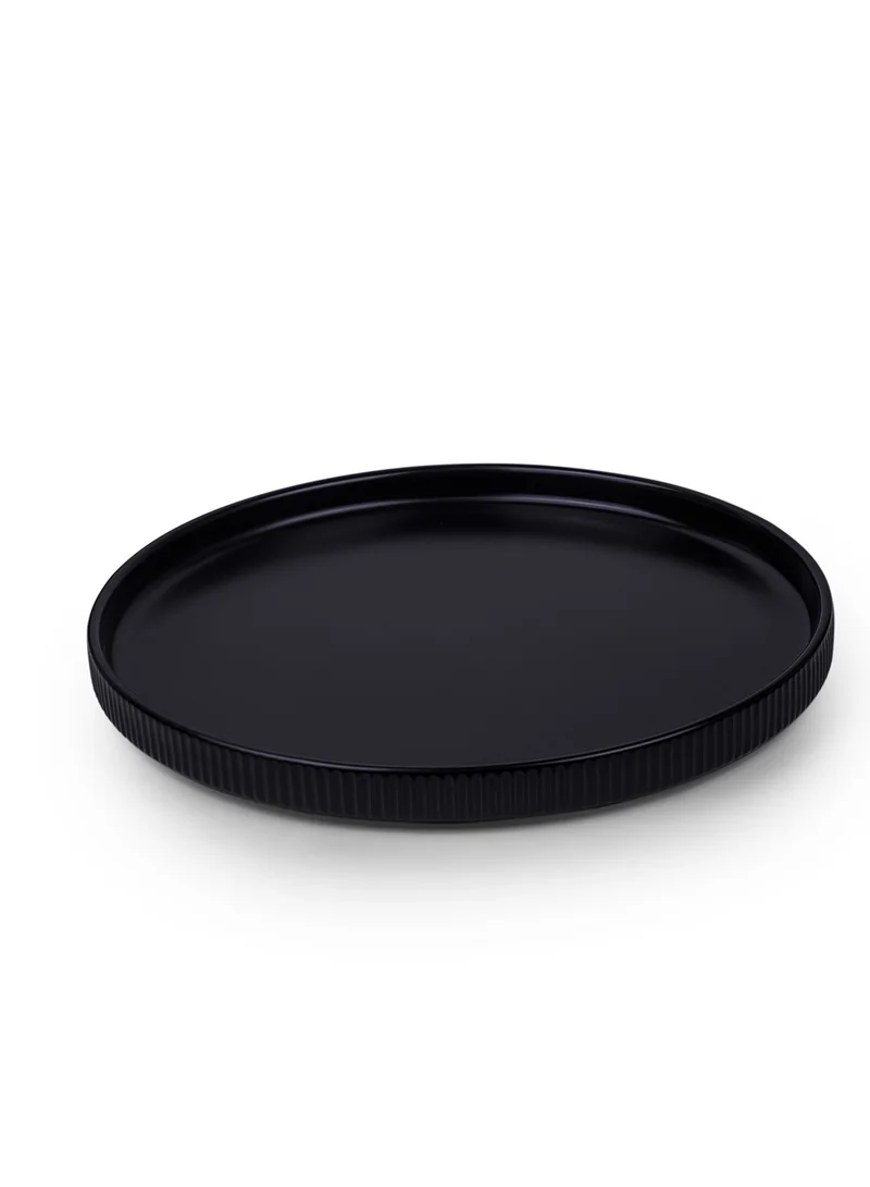 كويزين أرت Cuisine Art SAHA 12-Piece Stoneware Dinner Set - Black