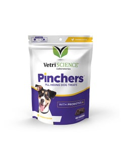 VetriScience Laboratories Pinchers Pill Hiding Dog Treats With Probiotics  Wrap Pills, Capsules And Tablets  Makes Giving Medication Easy  - Image 1