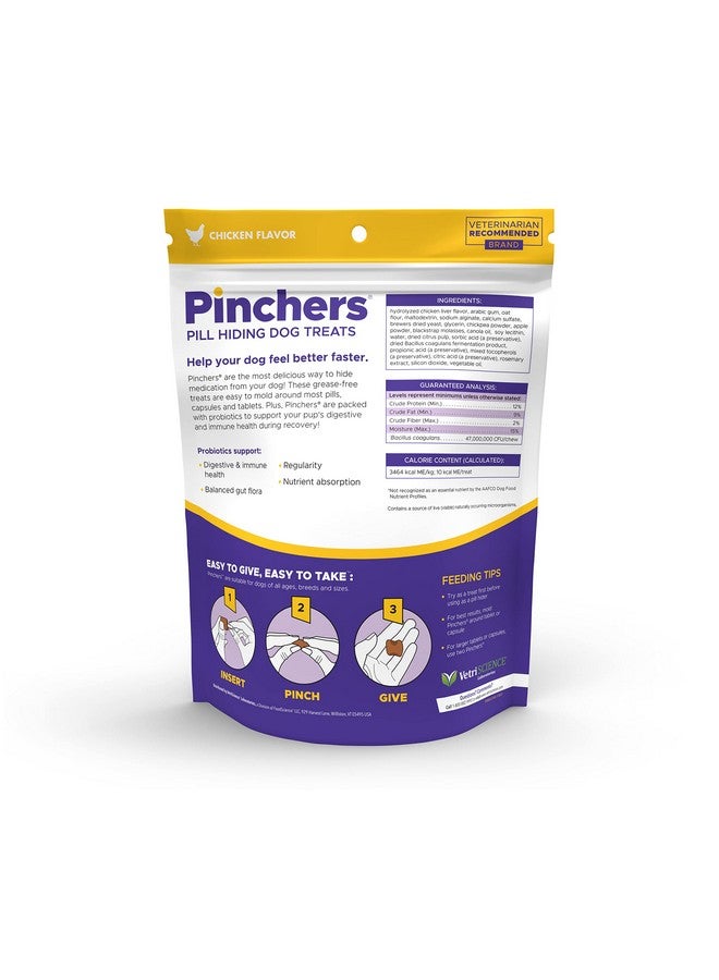 VetriScience Laboratories Pinchers Pill Hiding Dog Treats With Probiotics  Wrap Pills, Capsules And Tablets  Makes Giving Medication Easy - Image 2
