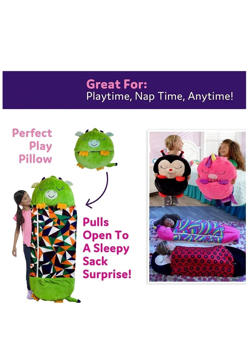 Cool Baby COOLBABY Kids Cartoon Lazy Warm Sleeping Bag, Foldable Cartoon Animal Sleeping Bag, Suitable for Children Playing and Camping - Image 3