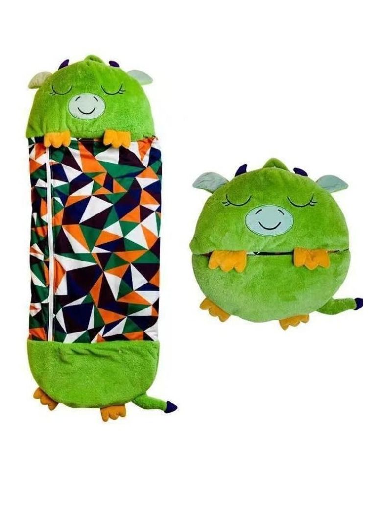 Cool Baby COOLBABY Kids Cartoon Lazy Warm Sleeping Bag, Foldable Cartoon Animal Sleeping Bag, Suitable for Children Playing and Camping - Image 1