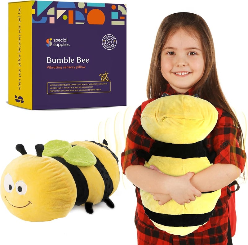 Bumble Bee Vibrating Sensory Pillow for Kids