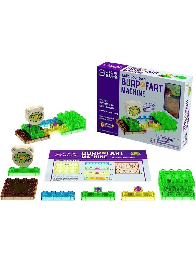 E-Blox Building Blocks Circuit Kit, Build Your Own Burp & Fart Machine, Add Funny Sounds to Brick & Structure Projects, Birthday & Gag Gift, Ages 8+ - Image 3