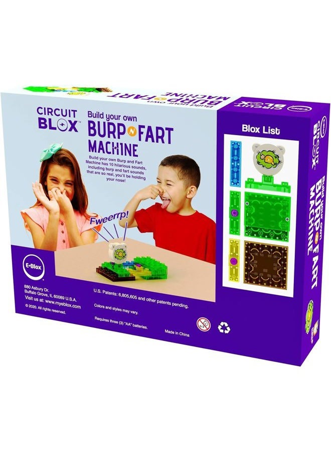 E-Blox Building Blocks Circuit Kit, Build Your Own Burp & Fart Machine, Add Funny Sounds to Brick & Structure Projects, Birthday & Gag Gift, Ages 8+ - Image 2