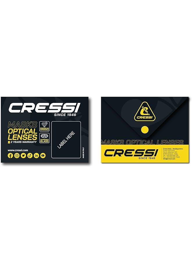 Cressi Negative optical lens for diving goggles Big Eyes Evo mask from 1.0 to 6.0 (DX = right SX = left) - Image 4