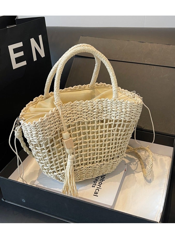 Mark Fairwhale New Beach Vacation Woven Tote Bag Beach Bag 
