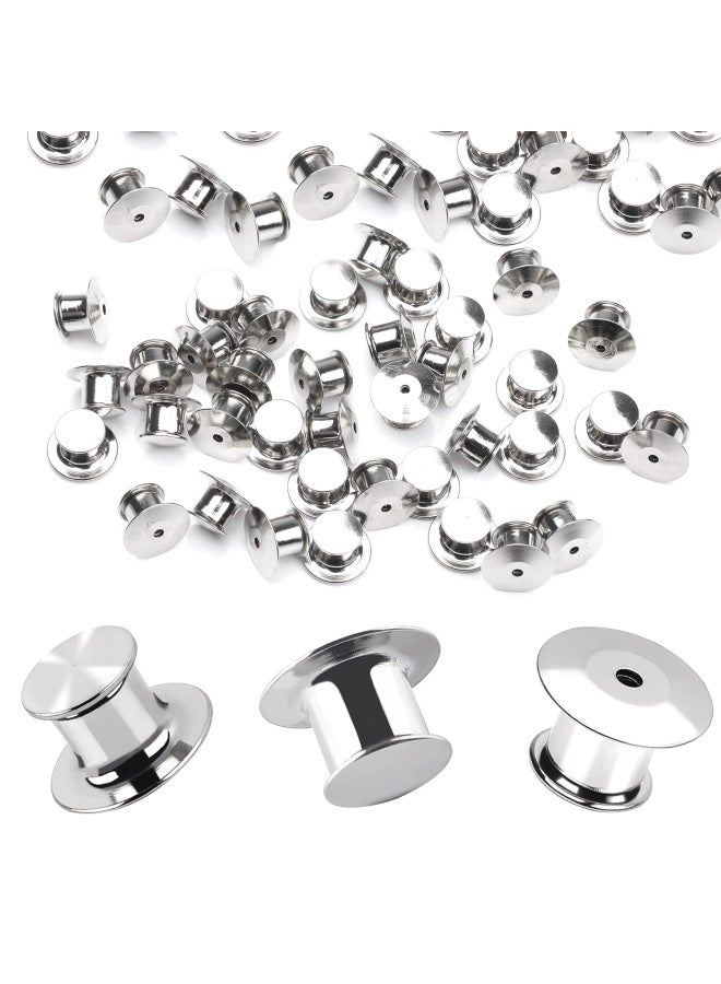 30 Pieces Metal Pin Backs Locking Pin Keepers Locking Clasp - Image 1