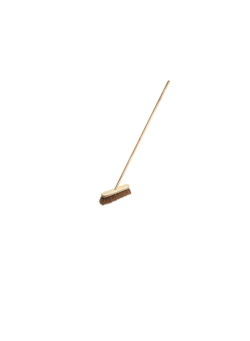 Sweeping Brush Broom Head Chose Soft Stiff Bristles Indoor or Outdoor Yard Brush Brush With Stick 18 Inch - Image 2