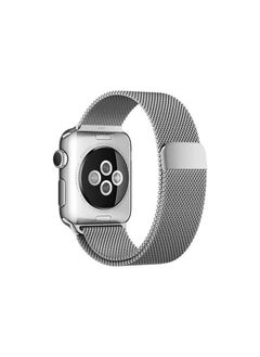 Milanese Loop Stainless Steel Replacement Band for Apple Watch Series 7 45mm Silver