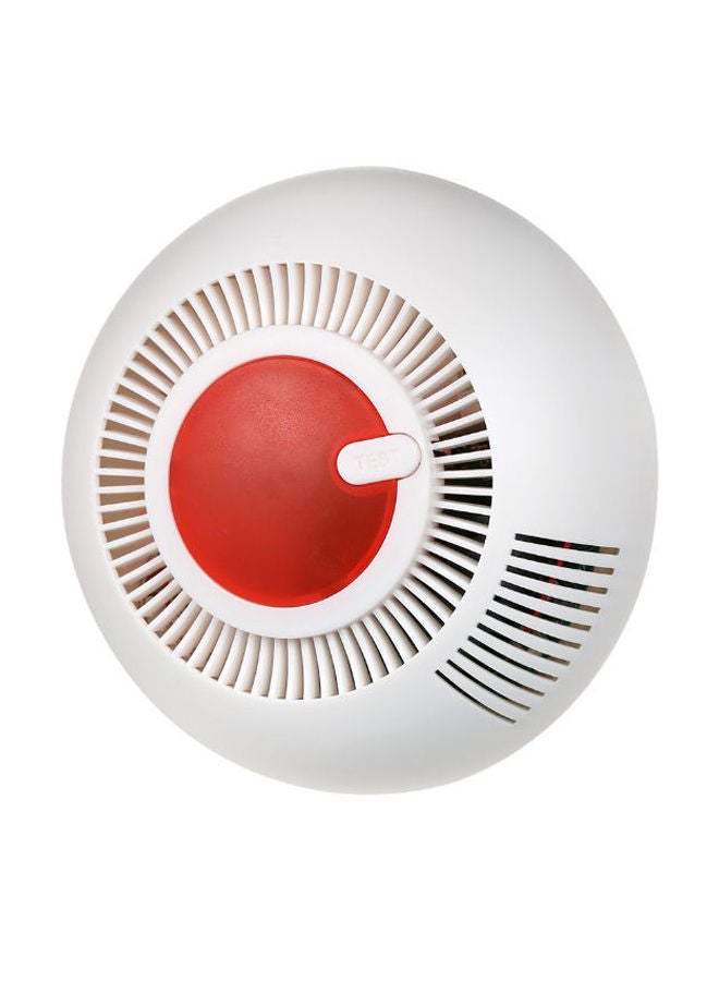 NIBEMINENT Standalone Photoelectric Wireless Smoke Detector Alarm White/Red - Image 2