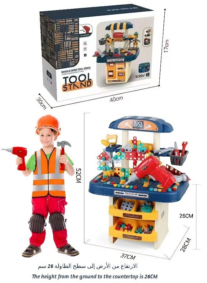 مجموعة أدوات STEM مزدوجة الجوانب مكونة من 246 قطعة — لعبة هندسية تفاعلية للأطفال من سن 3 سنوات فما فوق، هدية عيد الفطر وعيد الأضحى وعيد الميلاد، هدية مثالية للتنمية المبكرة - Image 2