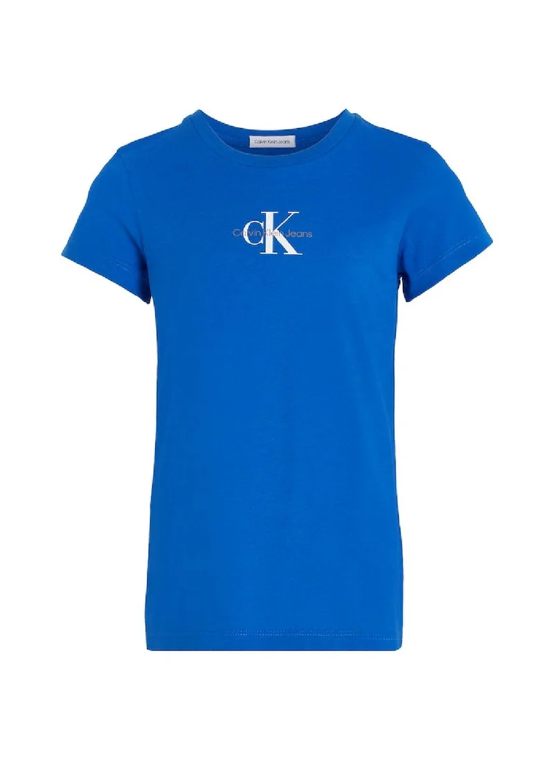 Calvin Klein Jeans Calvin Klein Jeans Kids, Girls' T-Shirt - Casual Tops - Cotton , Blue