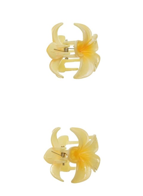 Plastic Clip Tuk Set With Two Piece Rose Design