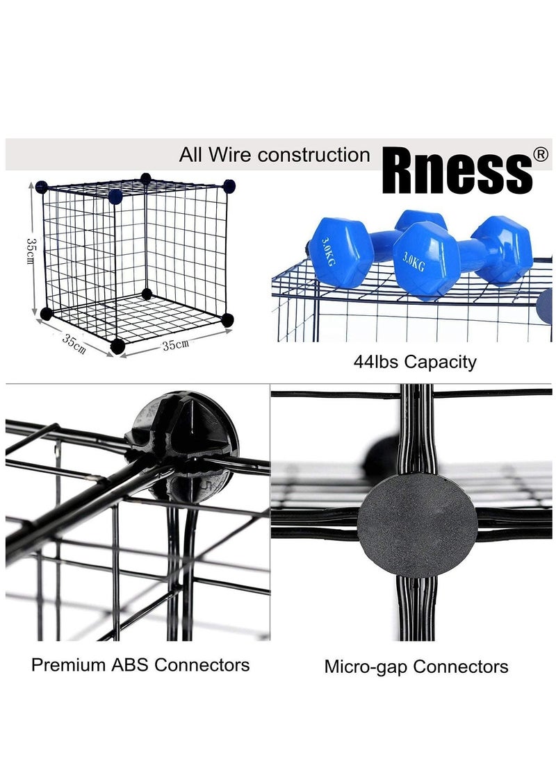 PET Folding Design Dog Crate Puppy Kennel with Removable Floor Grid and Pull Out Tray DIY Pet Fence Cat House for Small Animals Rabbits Kennel Crate Fence Tent Black