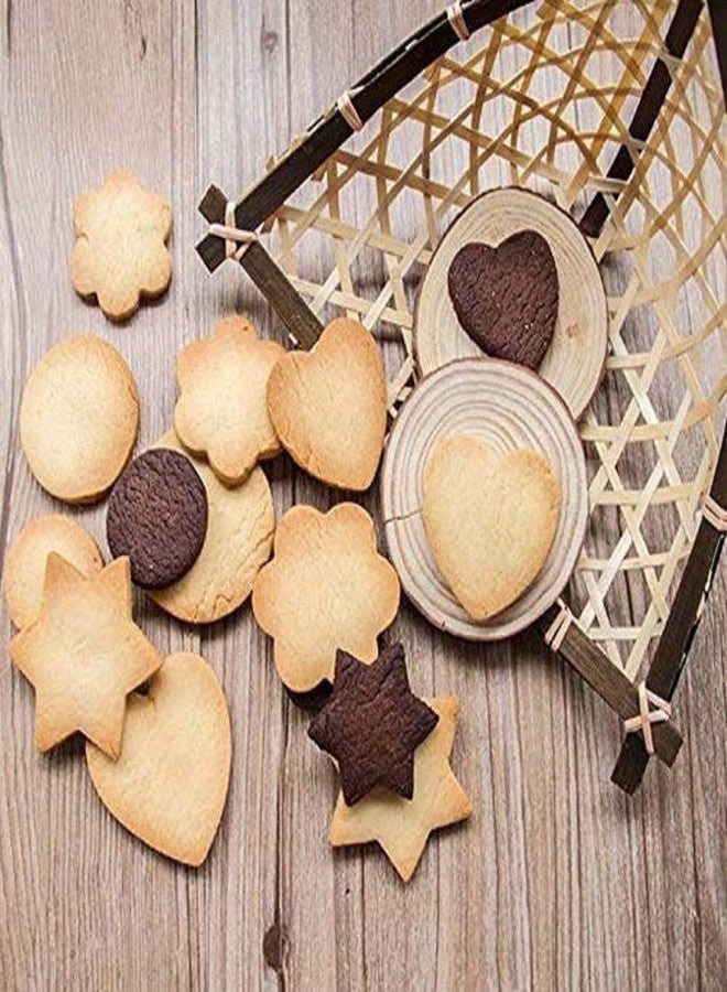 Bitrexup 12 Piece Stainless Steel Cookie Cutter, Metal Cake Vegetable Fruit Biscuit Cutters Molds Set, Hearts Flowers Stars Round Shape, Silver - Image 2