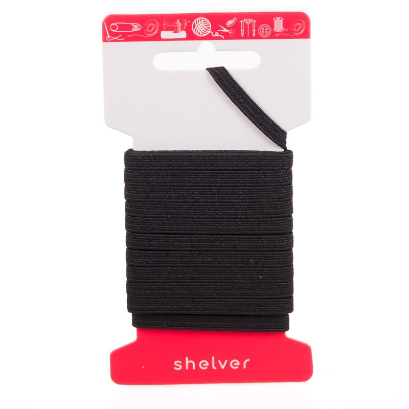 4mm Flat Elastic for Sewing Black Elastic 5 Metres