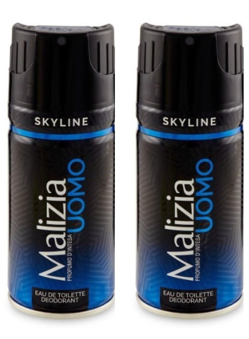 ماليزيا قطعتين من مزيل عرق أومو سكاي لاين أو دي تواليت  للرجال 150x2 مل - Image 1