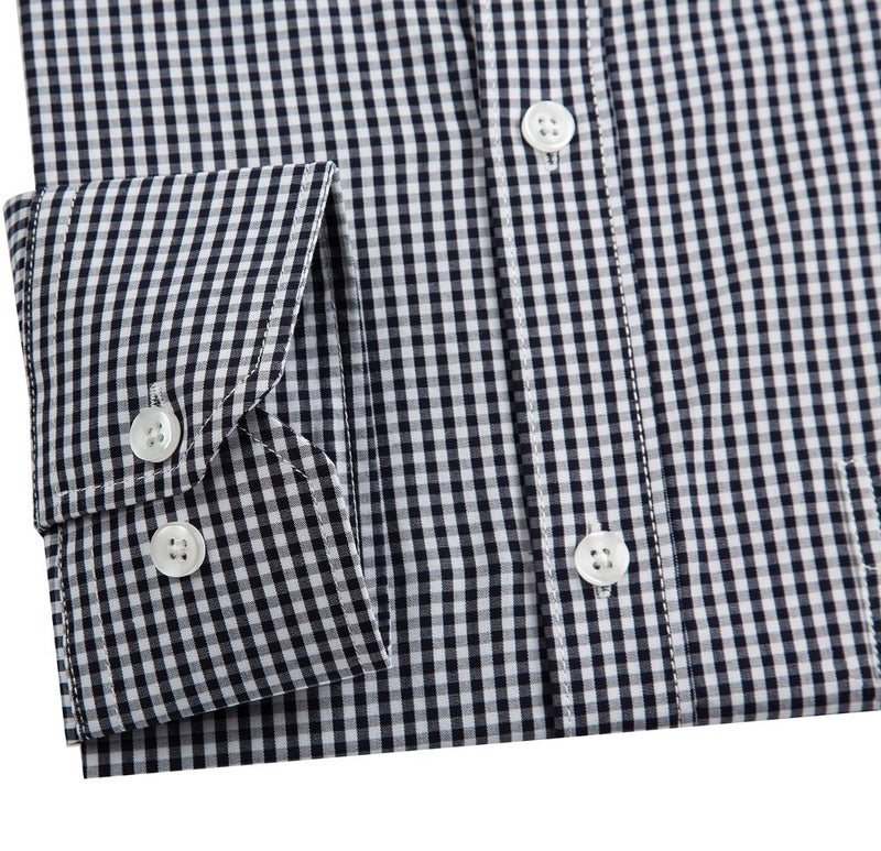 Double Pump Mens Button Down Shirts Cotton Long Sleeve Shirts Regular Fit(SL17B,XL) - Image 3