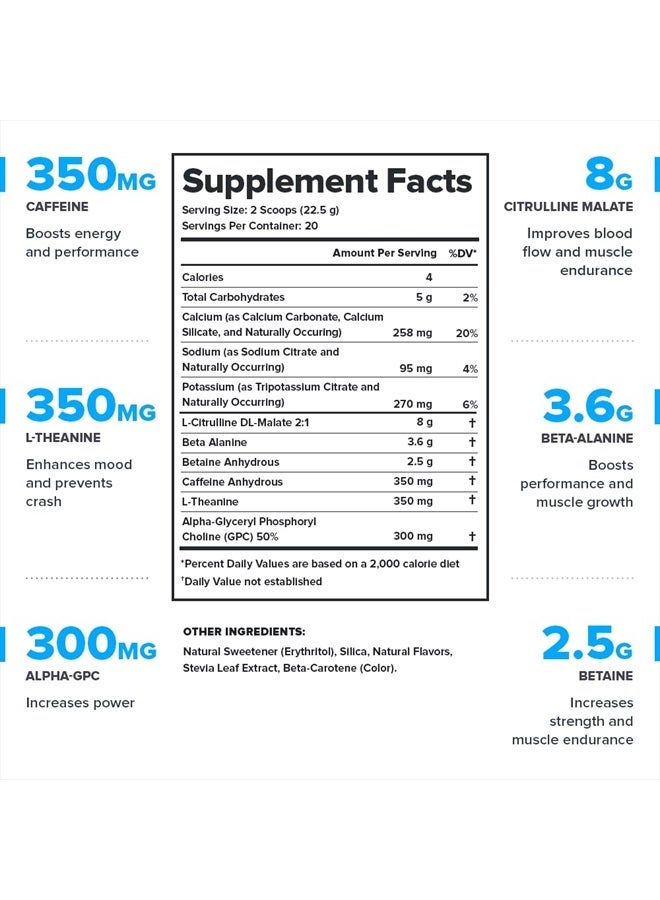 Legion Pulse Pre Workout Supplement - All Natural Nitric Oxide Preworkout Drink to Boost Energy, Creatine Free, Naturally Sweetened, Beta Alanine, Citrulline, Alpha GPC (Tropical Punch) - Image 2