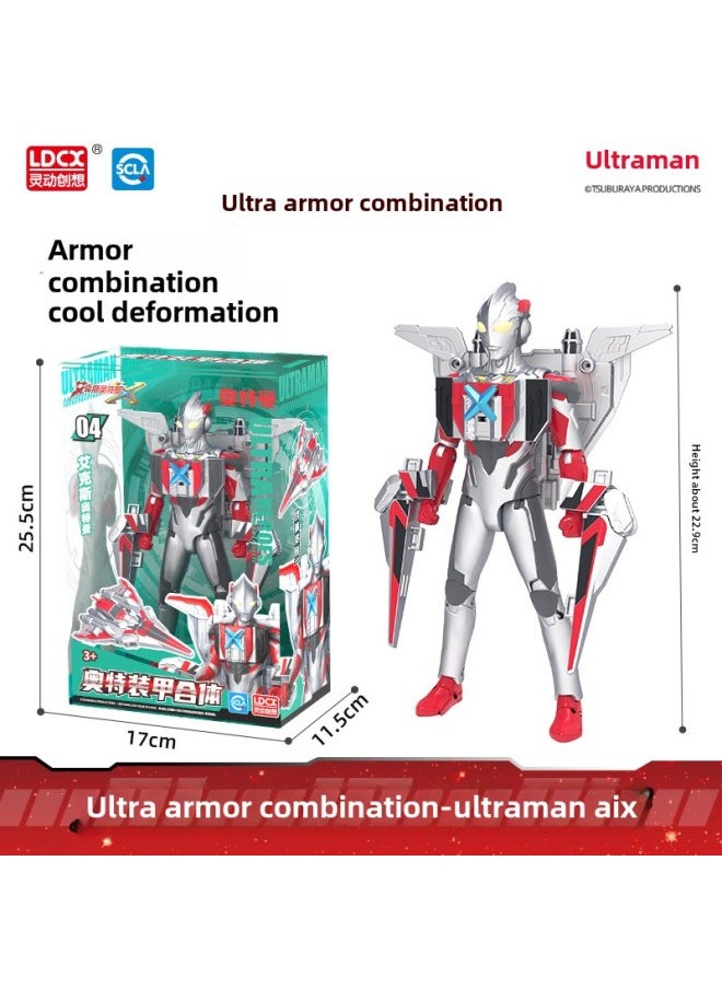 Generic - Ultraman Toy Ultraman Mecha Transforming Robot Assembly Teja Cero Rosso Deja Ultraman Locomotive Toy-Color:Armor Fit [Altman]] - Image 1