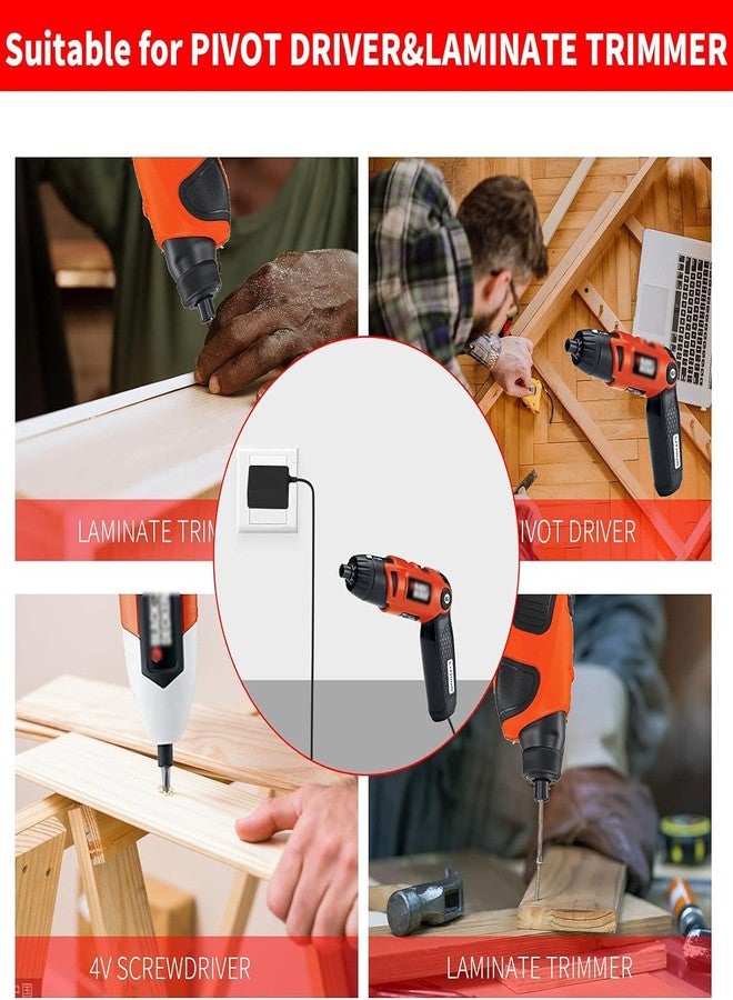 MEROM for Black and Decker Charger LI200 LI3100 BDCS40G BDCS20C GSL35 Cordless Screwdriver Replacement Black+Decker 9V Charger Cord for # 90593303 90593303-01 - Image 5