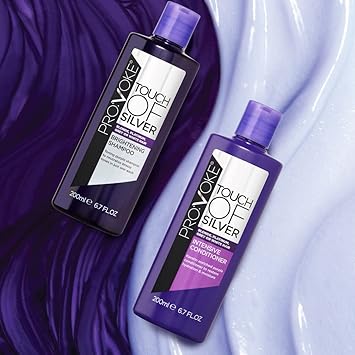 PROVOKE Touch Of Silver Brightening Purple Shampoo Intensive Conditioner 400ml Neutralises Yellow Orange Tones Formulated With Violet Blue Pigments - Image 5