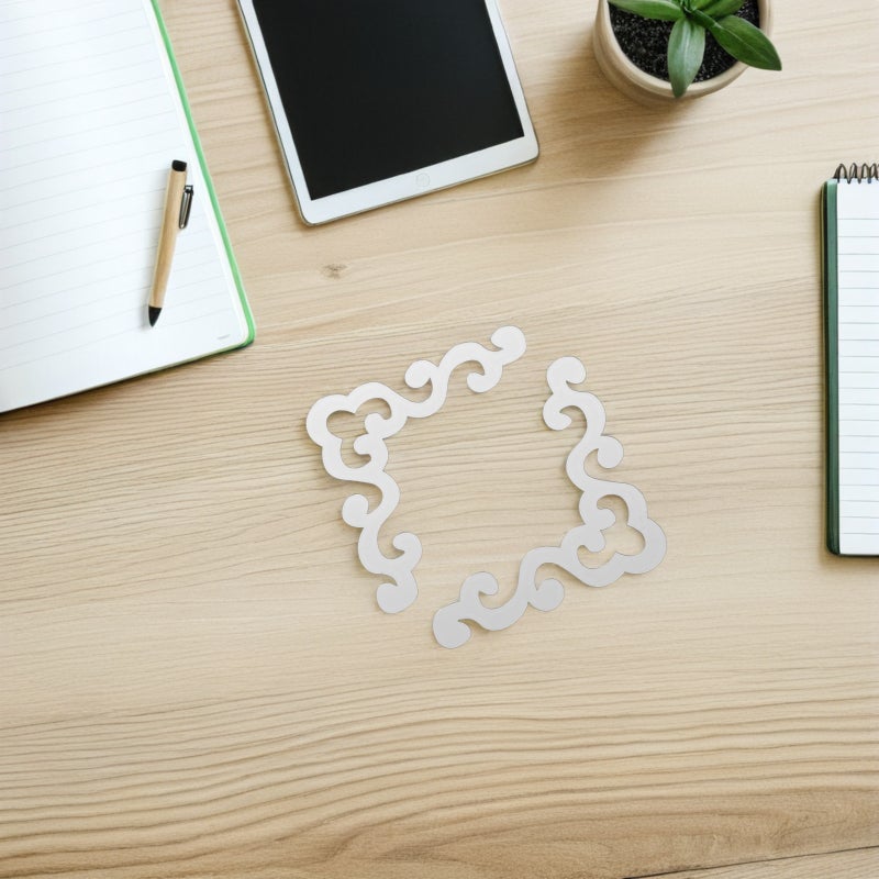 12pcs Mirror Frame Peel And Stick: Mirror Wall Corner Decals - Self-Adhesive Decorative Stickers For Living Room Background Wall Cabinet - Image 3