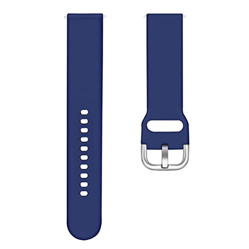 EDNITA 22mm SmartWatch Strap with Stainless Steel Silver Buckle for Colorfit Pro/Pro 4 Max/Ultra/Ultra 2/Amazfit GTR 47mm/GTR 2E/Galaxy Watch 3 45mm & All 22mm Watches-Black,Navy,Grey-Pack of 3 - Image 5