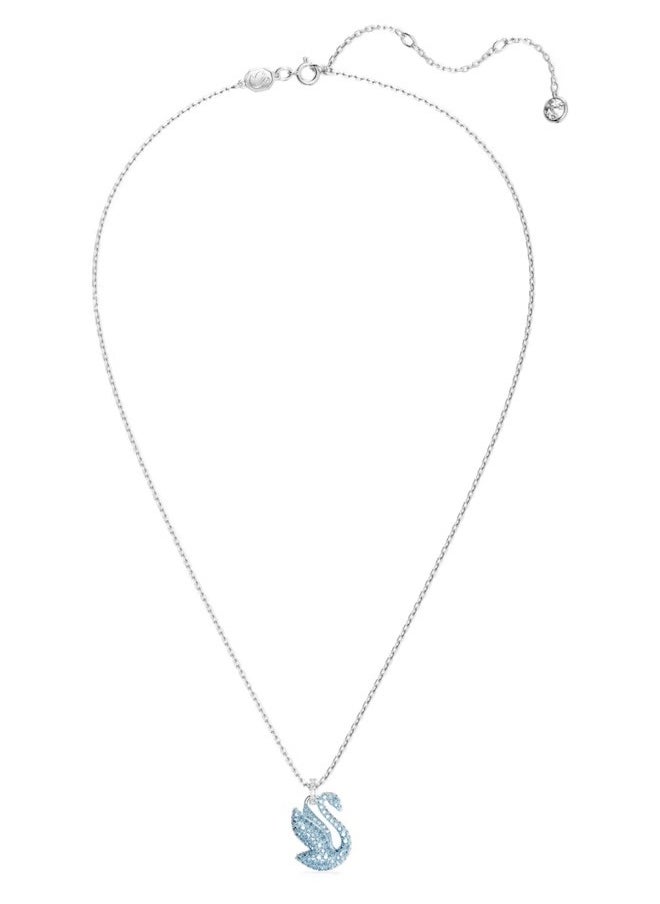 Generic Iconic Swan Drinking Swan Blue Rose Silver Color  - Image 2